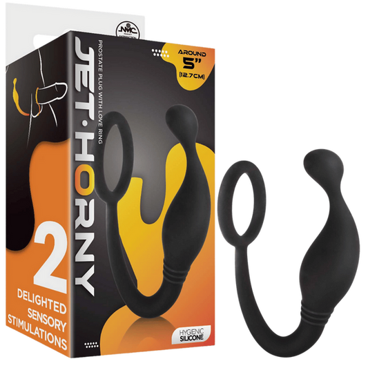 Excellent Power Prostate Plug with Love Ring