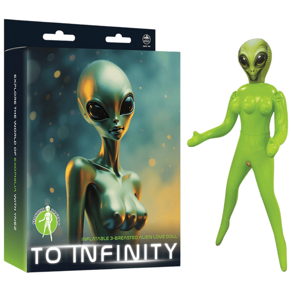 Excellent Power Inflatable 3-Breasted Alien Love Doll - 153 cm tall