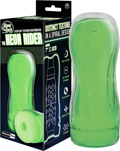Excellent Power The Neon Rider Masturbator 7" TPE Material Soft & Hygienic