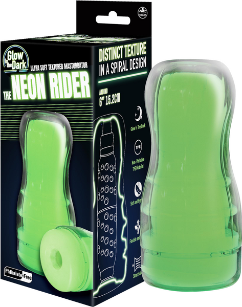 Excellent Power The Neon Rider Masturbator 6" TPE Material Soft & Hygienic