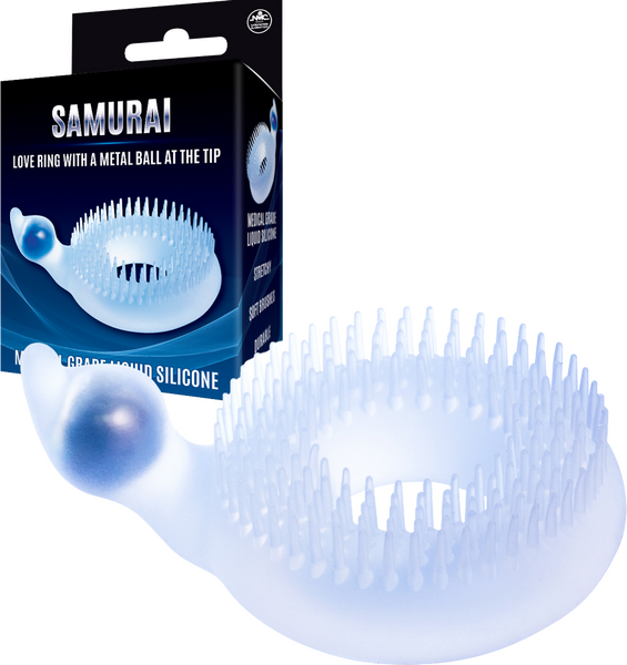 Excellent Power Samurai Love Ring Metal Ball Clit Stimulator