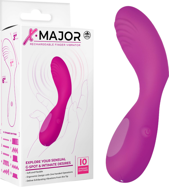 Excellent Power Finger Vibrator 10 Dynamic Rhythms Rechargeable