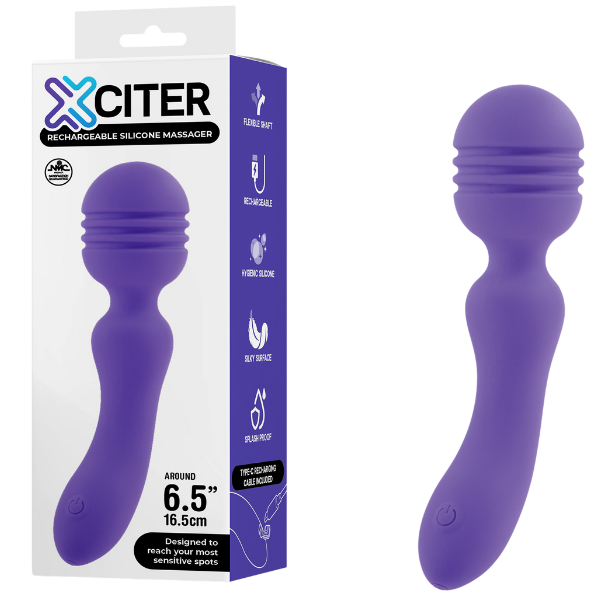 Excellent Power Exciter - Rechargeable Silicone Wand Massager