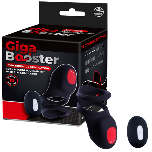 Excellent Power Cock & Scrotal Ornament with Clit Stimulator Rechargeable