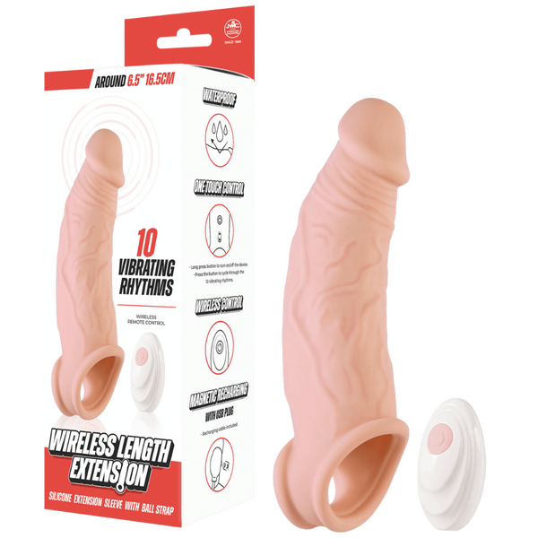 Excellent Power Wireless Length Extension 10 Vibrating Rhythms Rechargeable