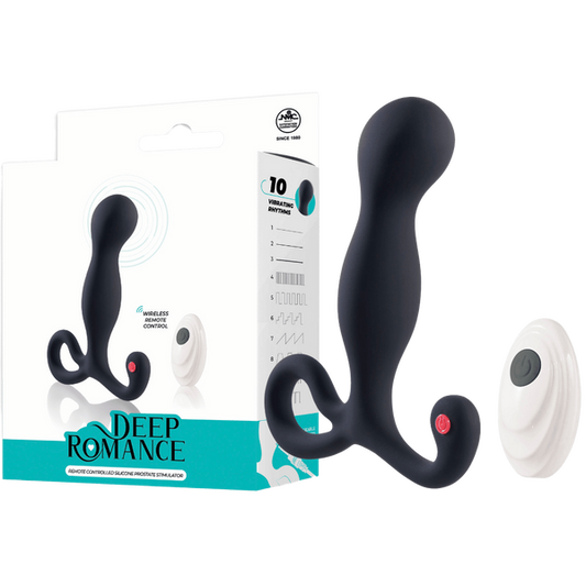 Excellent Power Remote Controlled Silicone Prostate Stimulator 10 Vibrating rhythms Rechargeable