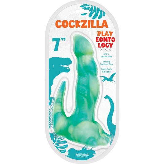 Hott Products Unlimited Cockzilla Dildo 7" Dinosaur Shaped Suction Cup Base