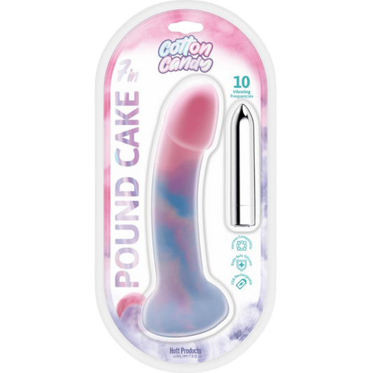 Hott Products Unlimited Poundcake - Cotton Candy Vibrating Dong