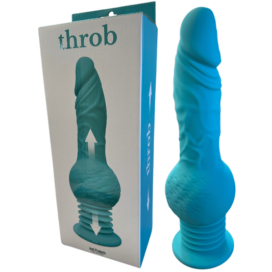 Hott Products Unlimited Throb Thrusting Vibrator 3 Throb Levels 10 Vibration Frequencies Rechargeable