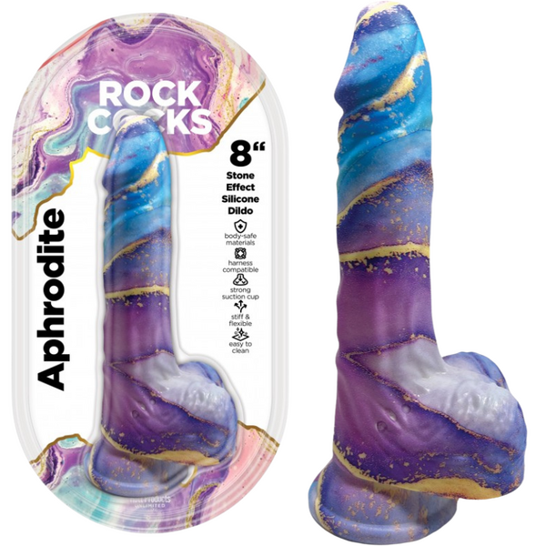 Hott Products Unlimited Rock Cocks Aphrodite 8" Dong