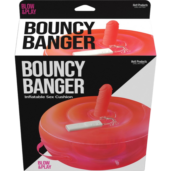 Hott Products Bouncy Banger Inflatable Vibrating Dildo