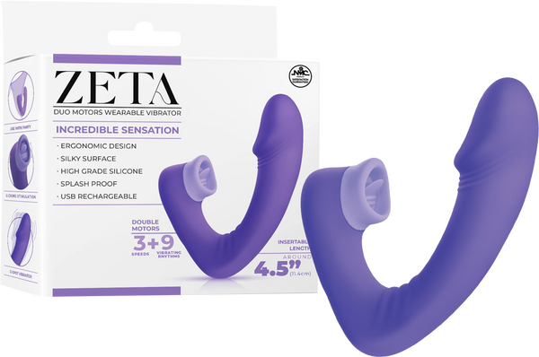 Excellent Power Zeta G-Spot Vibrator 9 Vibrating Rhythms Dual Motors Rechargeable