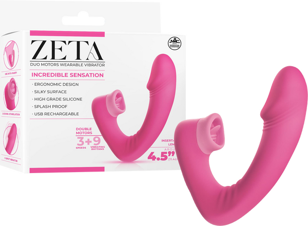 Excellent Power Zeta G-Spot Vibrator 9 Vibrating Rhythms Dual Motors Rechargeable