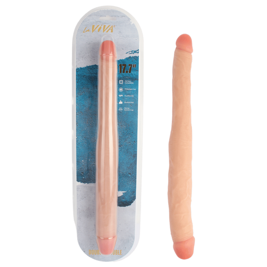 LaViva Double Trouble 44cm 17.7" Length Dual Denstiy Suction Cup