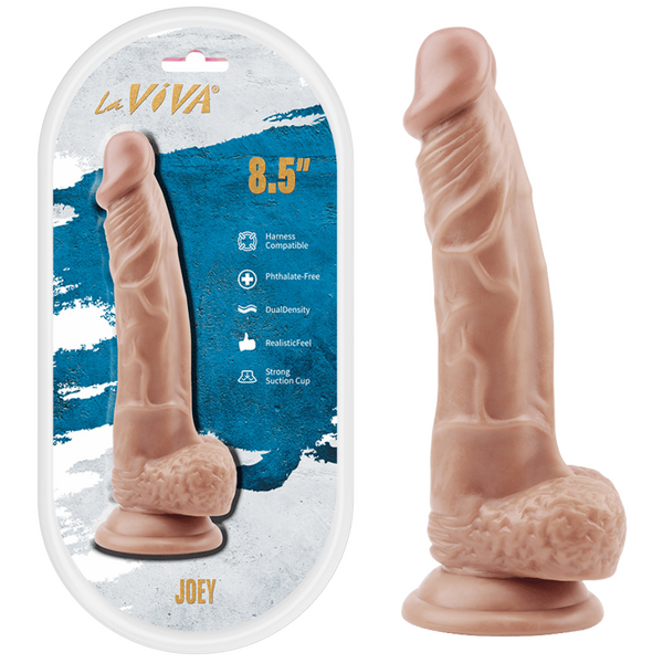 LaViva Joey Harness Compatible Dual Density Realistic Feel Strong Suction Cup 8.5"