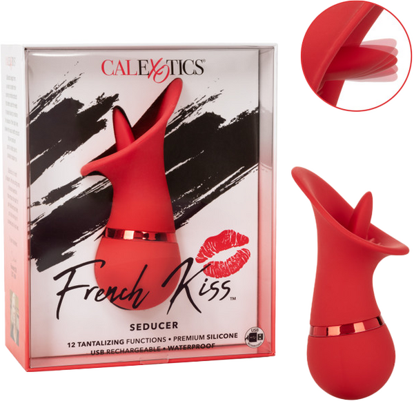 The sensual French Kiss™ Seducer 12 Tongue Like Tip 12 Fluttering Vibrations