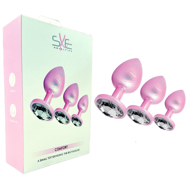 Sxe Novelties Comfort Butt Plug Kit - The Ultimate Trio