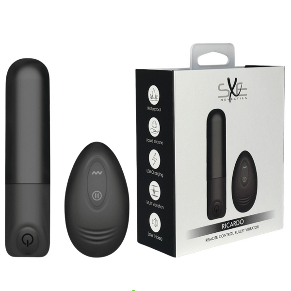 Sxe Novelties Ricardo - Remote Control Bullet Vibrator Rechargeable
