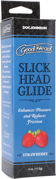 Doc Johnson Slick Head Glide - Strawberry - 4oz
