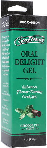 Doc Johnson Oral Delight Gel - Chocolate Mint - 4oz