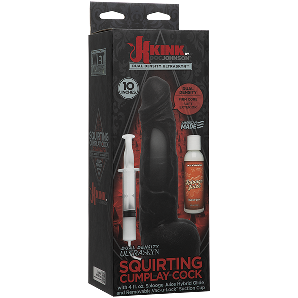 Doc Johnson Dual Density Ultraskyn Squirting Cumplay Cock 10"