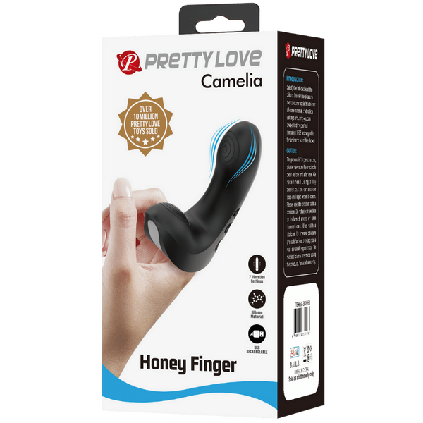 Pretty Love Honey Finger - Camelia Silicone 7 Vibration Settings USB Rechargeable