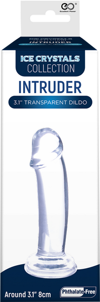 Excellent Power Ice Crystals Intruder 3" Transparent Dildo