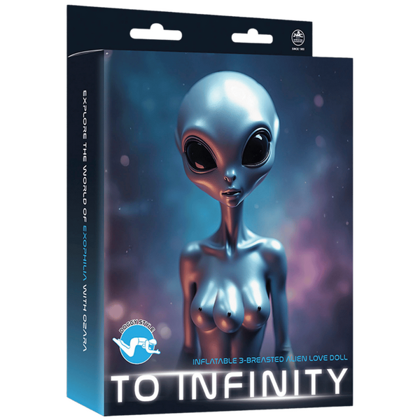 Excellent Power Inflatable 3-Breasted Alien Love Doll - 112cm tall