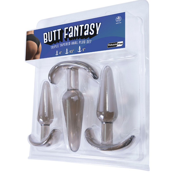 Excellent Power Butt Fantasy - Triple Tapered Anal Plug Set