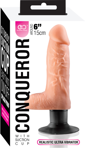 Excellent Power Conqueror 6" Dildo Flesh with Suction Cup