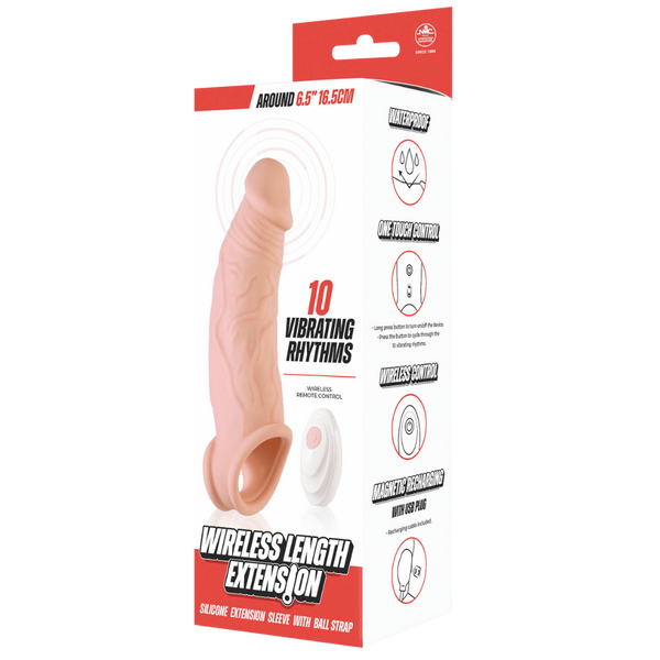 Excellent Power Wireless Length Extension 10 Vibrating Rhythms Rechargeable