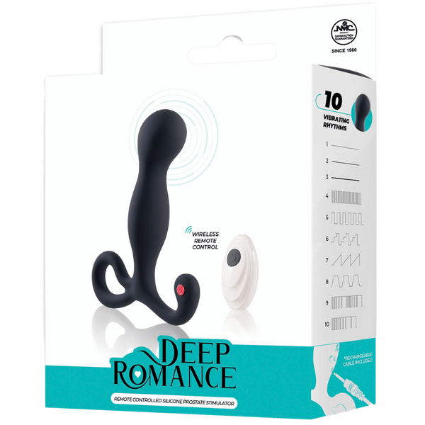 Excellent Power Remote Controlled Silicone Prostate Stimulator 10 Vibrating rhythms Rechargeable