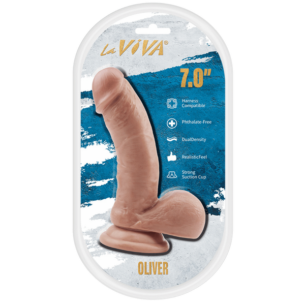 LaViva Oliver Harness Compatible Dual Density Realistic Feel Strong Suction Cup 7"