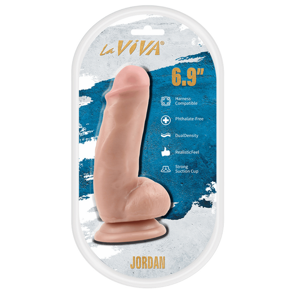 LaViva Jordan Harness Compatible Dual Density Realistic Feel Strong Suction Cup 6.9"
