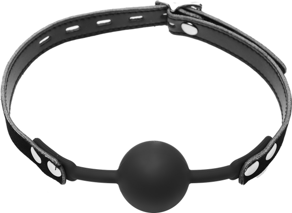 Xr Brands Premium Hush Locking Silicone Comfort Ball Gag