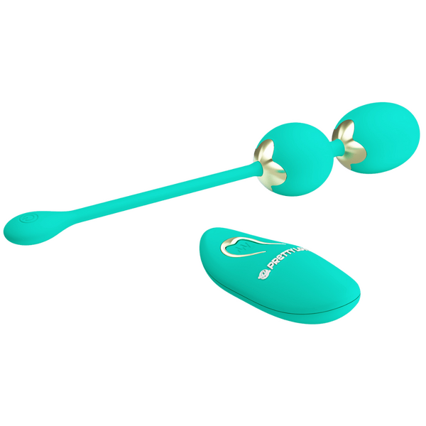 Pretty Love Wilie Dream Chaser Balls 12 Vibration Settings Memory Remote USB Rechargeable
