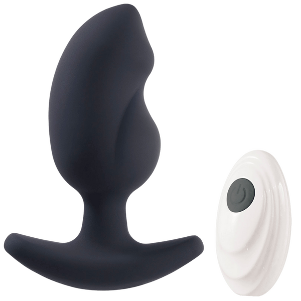 Excellent Power Vibrating Butt Plug 10 Vibrating Rhythms Remote Controlled Rechargeable
