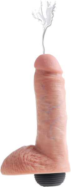 Pipedream King Cock® Squirter Squirting Cock With Balls 8" Use plenty of Lube!