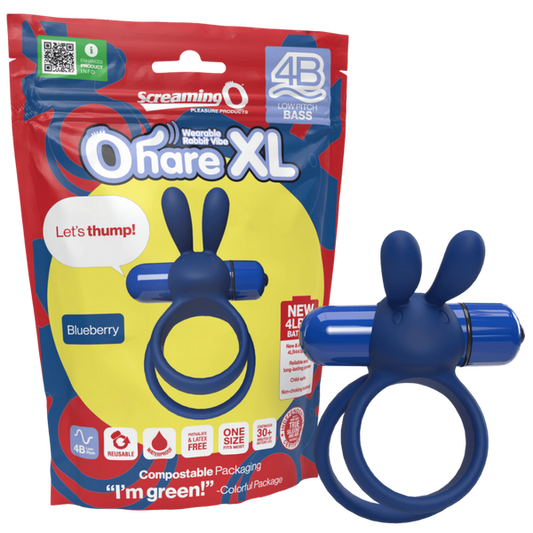 Screaming O Ohare XL 4B Low Pitch Bass Double Cockring Rabbit