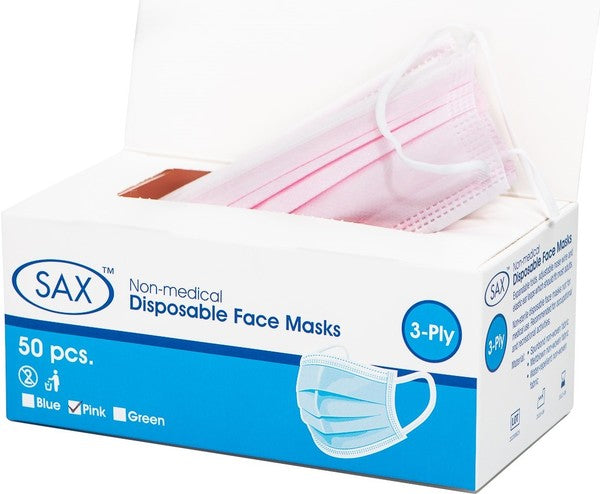 Sax Disposable Face Mask - Pack of 50