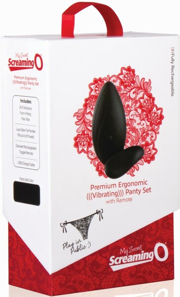Screaming O Vibrating Panty Set Deep Rumbling Vooom® 20 FUNction USB Remote Rechargeable