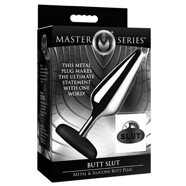 Xr Brands Butt Slut Metal & Silicone Butt Plug