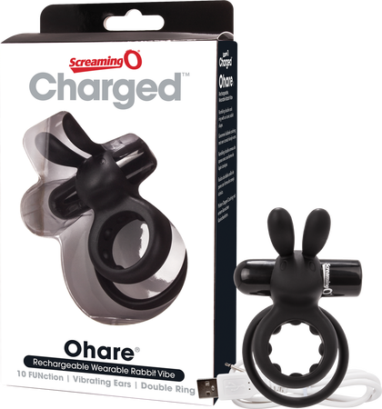 Screaming O O'hare Rabbit Targeted Clitoral Massage Cockring Rechargeable