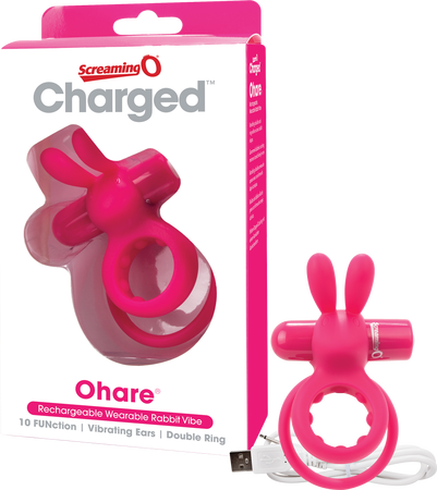 Screaming O O'hare Rabbit Targeted Clitoral Massage Cockring Rechargeable