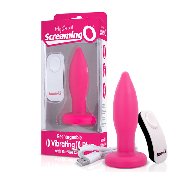 Screaming O Vibrating Plug With Remote 20 Functions Rechargeable