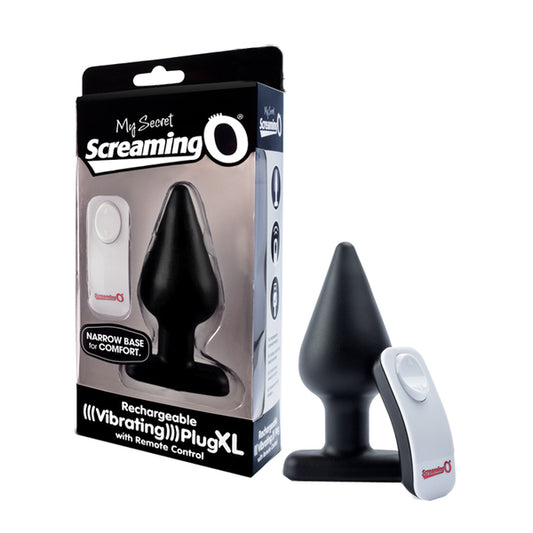 Screaming O Vibrating Plug With Remote XL Rechargeable - See Description