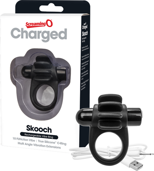 Screaming O Charged Skooch Ring 10 FUNction Deep Rumbling Vooom® Vibration