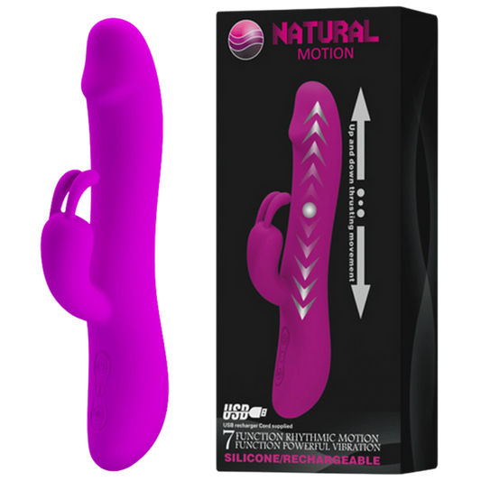 Pretty Love Natural Motion 7 Function Thrusting G-Spot Rabbit Rechargeable