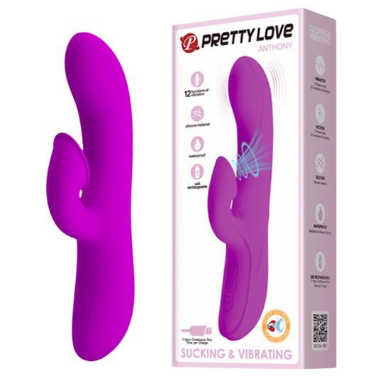 Pretty Love Anthony Clit Sucking G-Spot Rabbit Vibrator Rechargeable