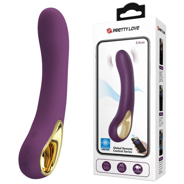 Pretty Love Ethan 12 Powerful Levels G-Spot Silky-Smooth Silicone App Control Rechargeable